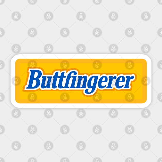 Buttfingerer Sticker by NineBlack